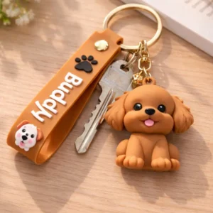 cute-brown-dog-keychain-bag-charm