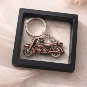 motorcycle-keychain-gift-box-bronze-bike-keyring