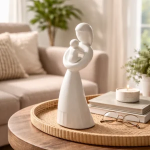 mother-child-statue-minimalist-family-ornament