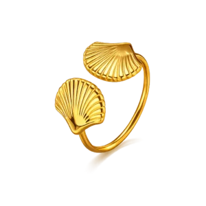gold-plated-flower-ring-adjustable-pearl-bow-design