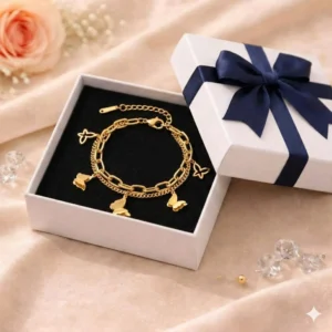 gold-butterfly-double-bracelet-layered-adjustable