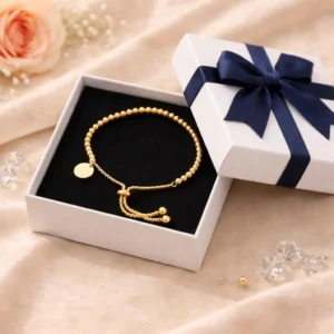 gold-bead-pull-bracelet-adjustable-minimal-style